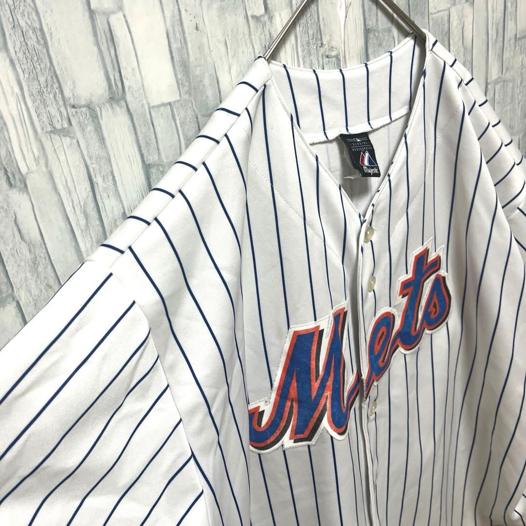 マジェスティック デビッドライト メッツ ユニフォーム ベースボールシャツ XL