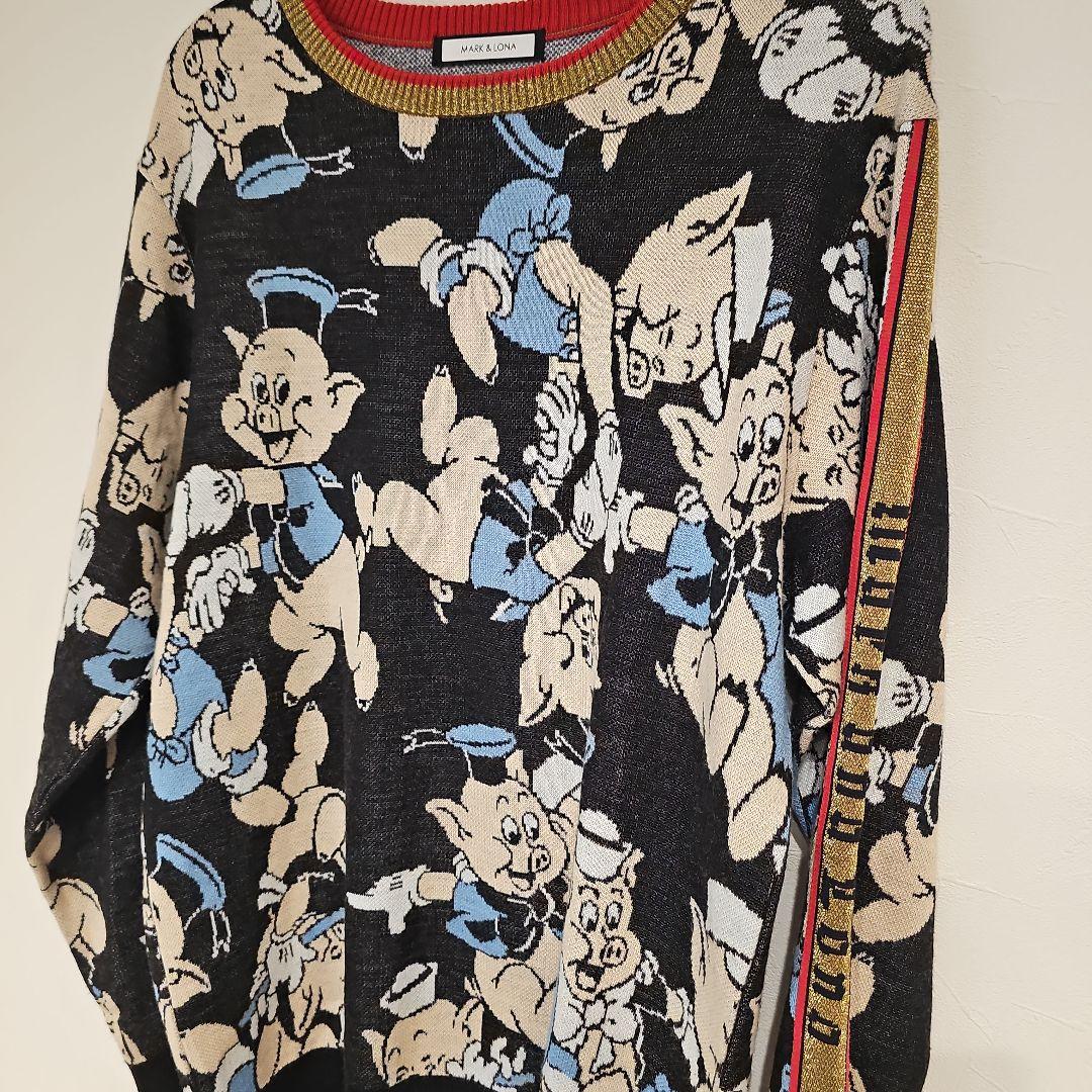 【美品】マークアンドロナ MARK&LONA ニット サイズ48 ゴルフ