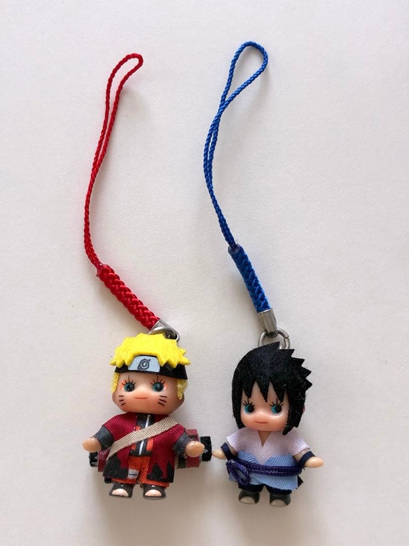 【レア】NARUTO疾風伝コスチュームキューピー 仙人モード&サスケKewpie