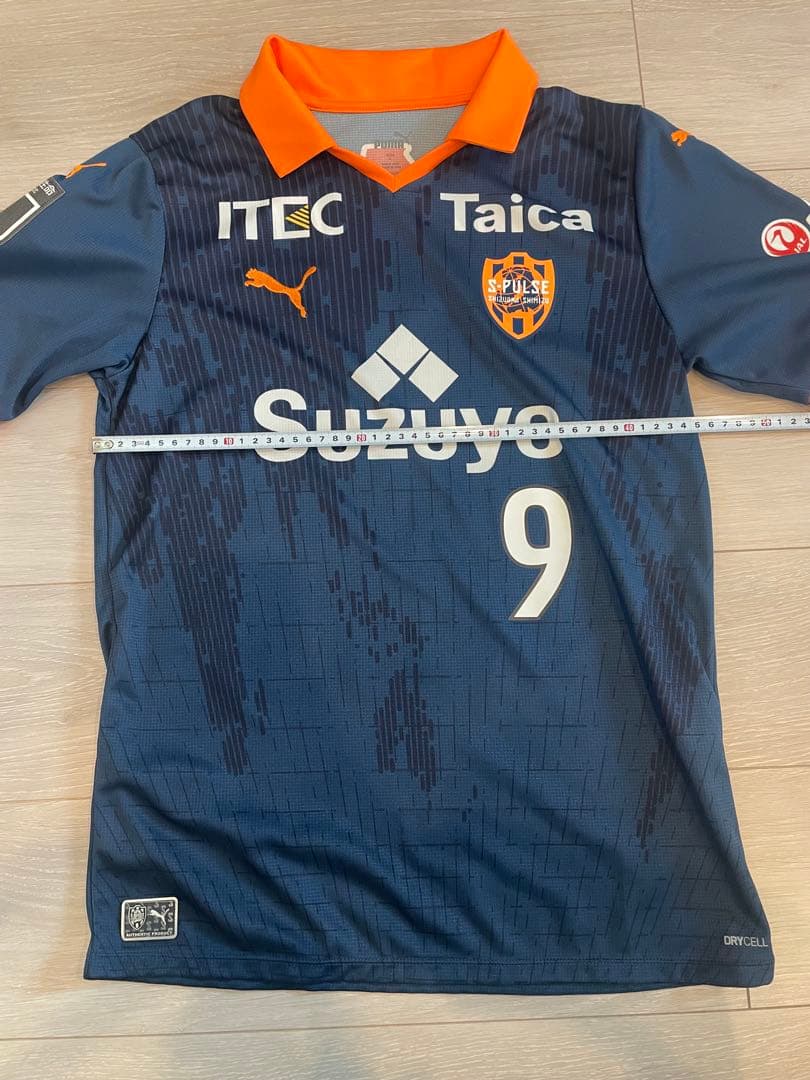 エスパルス2023年　3rd 9番　チアゴ・サンタナ　　ユニフォーム　Lサイズ