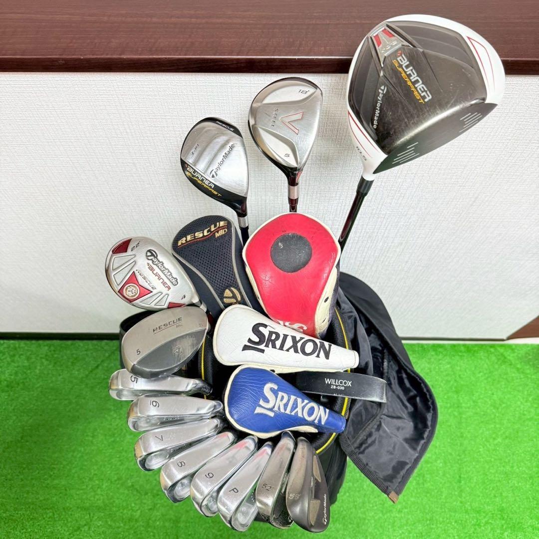 TaylorMade フルセット 14本 rac アイアン 純正キャディバッグ付