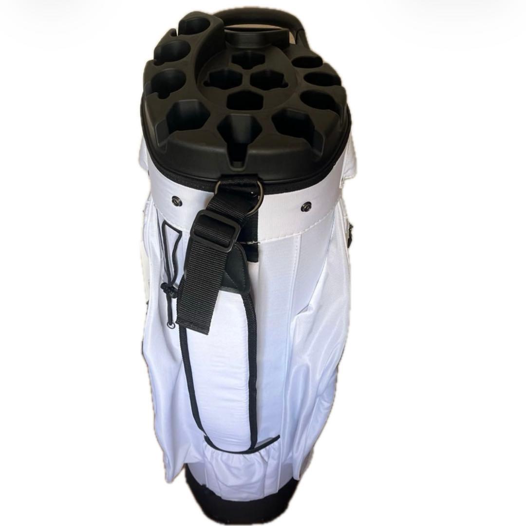 LIVSINGOLF 14分割 キャディバッグ エルゴデザイン ホワイト