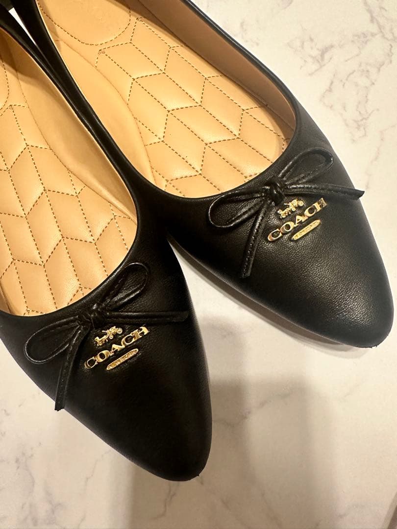COACH ANNABEL LEATHER BALLET フラットシューズ
