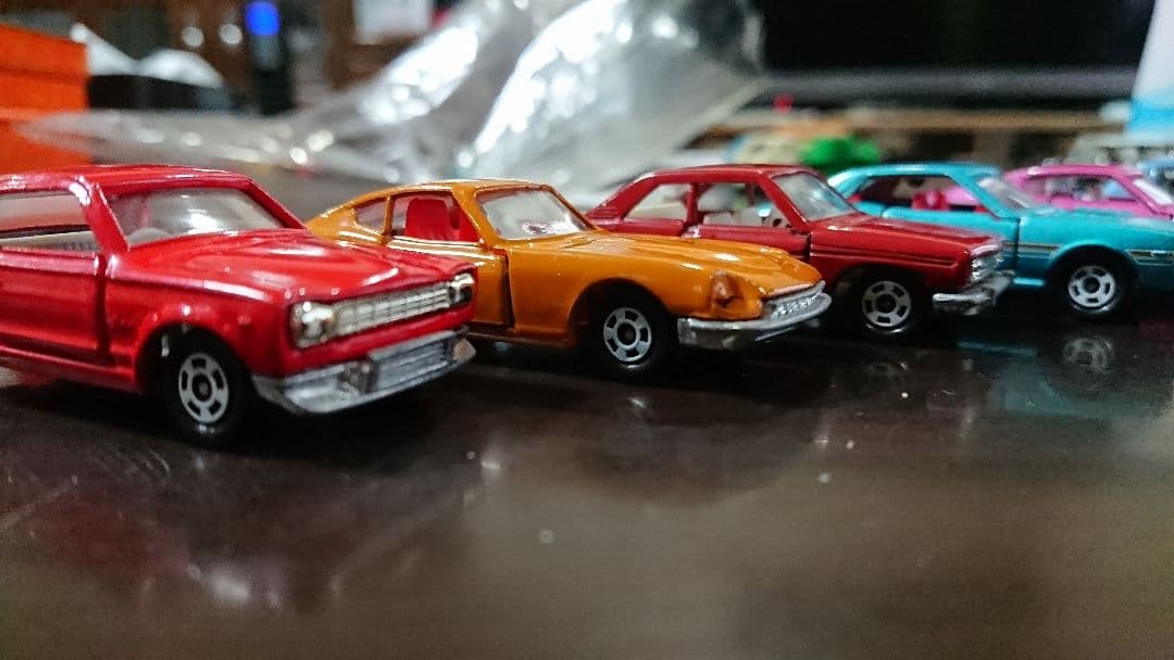 美品のトミカ 復刻版7台セットミニカーセリカブルーバードSSS昭和レトロ名車