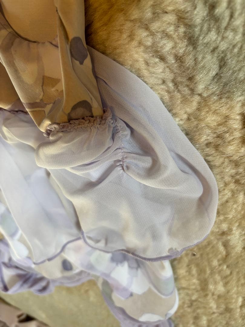 Stina スティナ　フラワープリント バレエレオタード Kids S