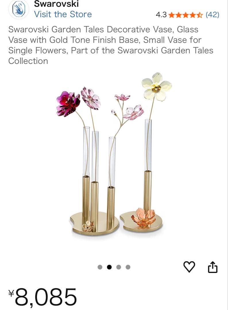 スワロフスキー Garden Talesデコレーションベイス（S）