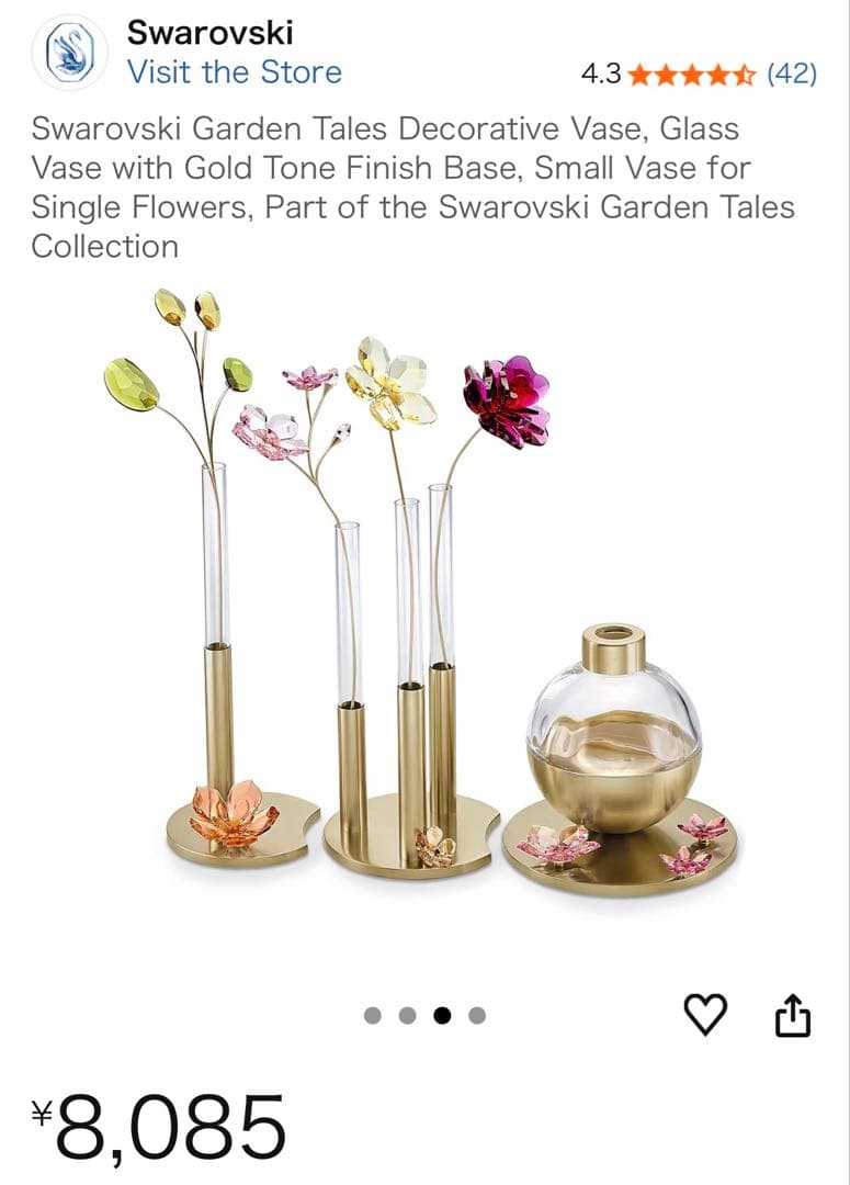 スワロフスキー Garden Talesデコレーションベイス（S）