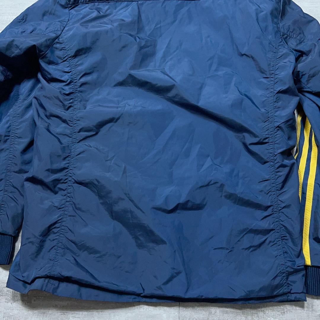 adidas 防寒 裏地 ウィンドブレーカー上下セット メンズ L ネイビー