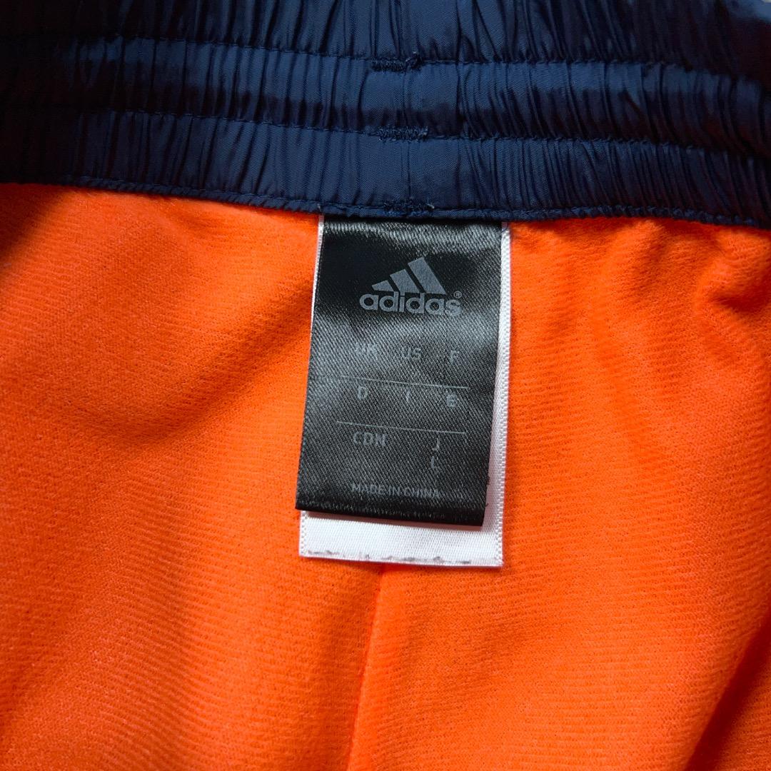 adidas 防寒 裏地 ウィンドブレーカー上下セット メンズ L ネイビー