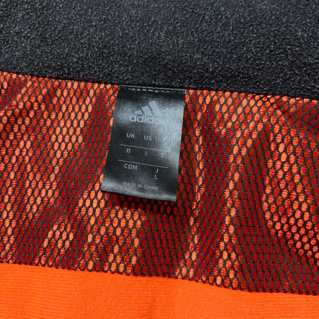 adidas 防寒 裏地 ウィンドブレーカー上下セット メンズ L ネイビー