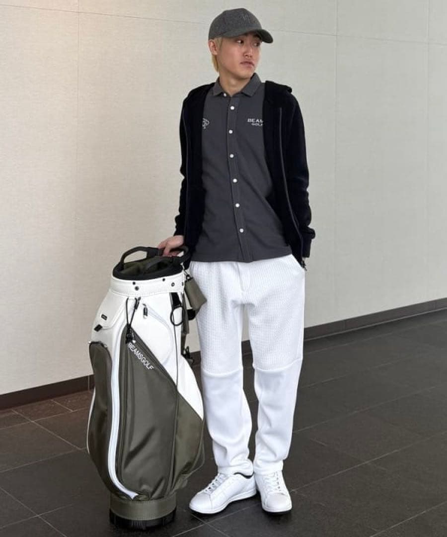 BEAMS GOLF PURPLE LABEL /パイル編み フルジップパーカー