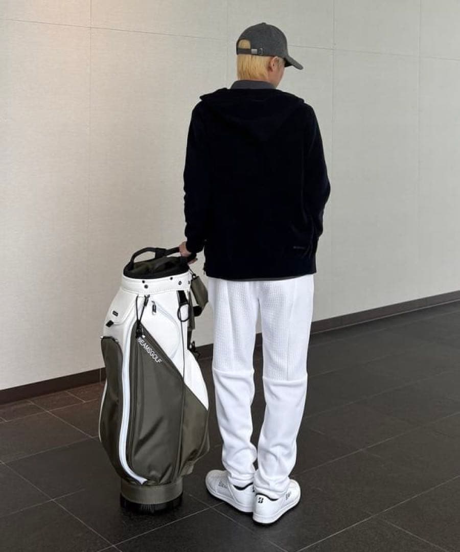 BEAMS GOLF PURPLE LABEL /パイル編み フルジップパーカー