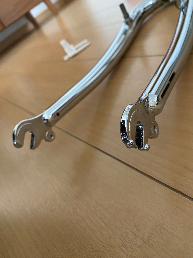クロモリ　フロントフォーク 1インチ　ヴィンテージMTBに！　26インチ用