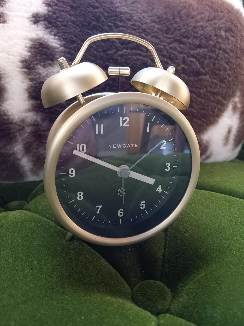 ニューゲート Twin Bell Alarm 目覚まし時計　ゴールド