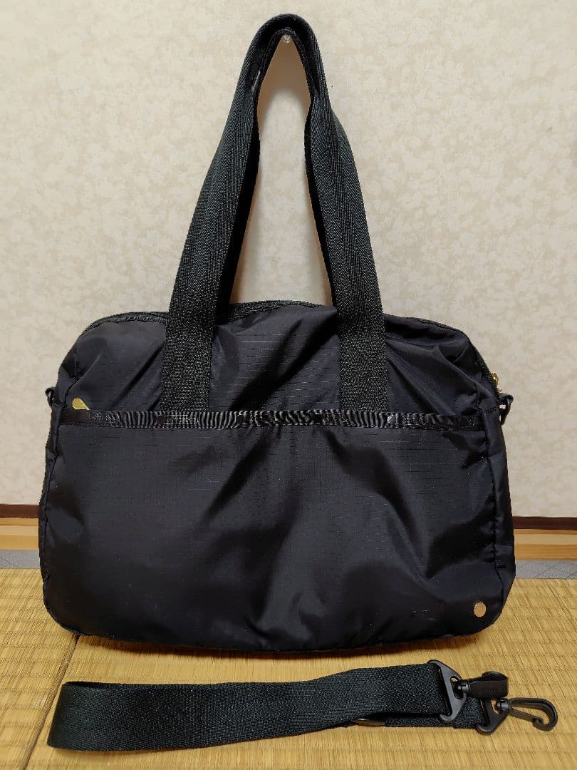 LeSportsac × Chacottコラボレッスンボストンバッグ黒旅行にも!