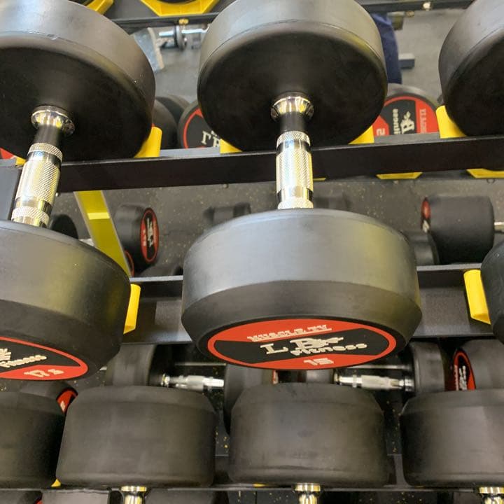 ラバーダンベル　55kg  2個