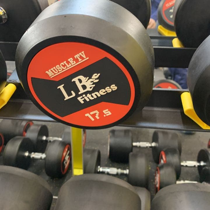 ラバーダンベル　55kg  2個