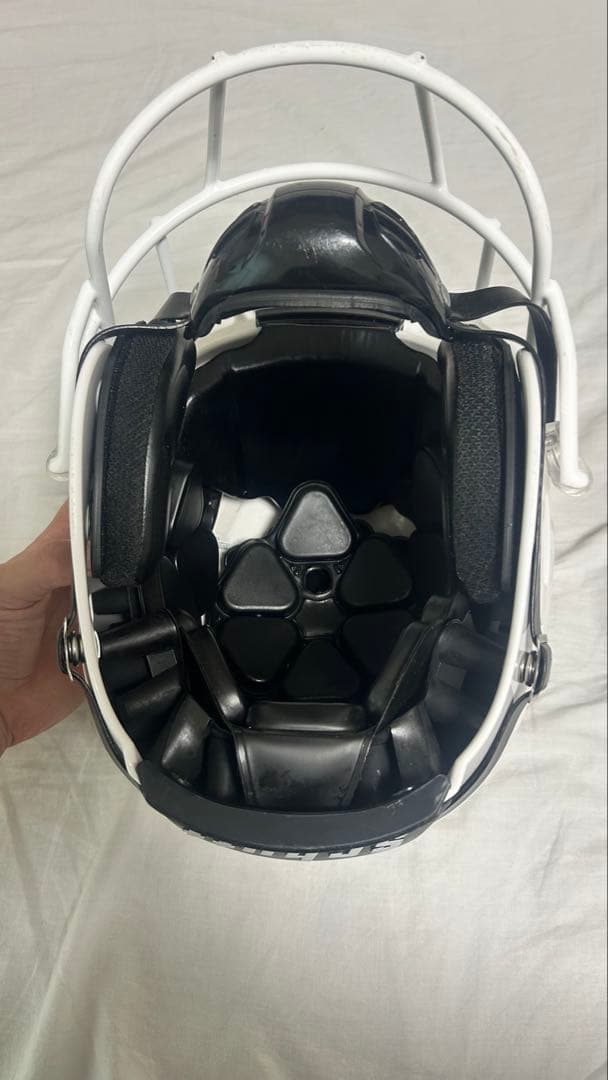 ヘルメットシャットS白　フェイスカバー付き アメフト　防具　プロテクター