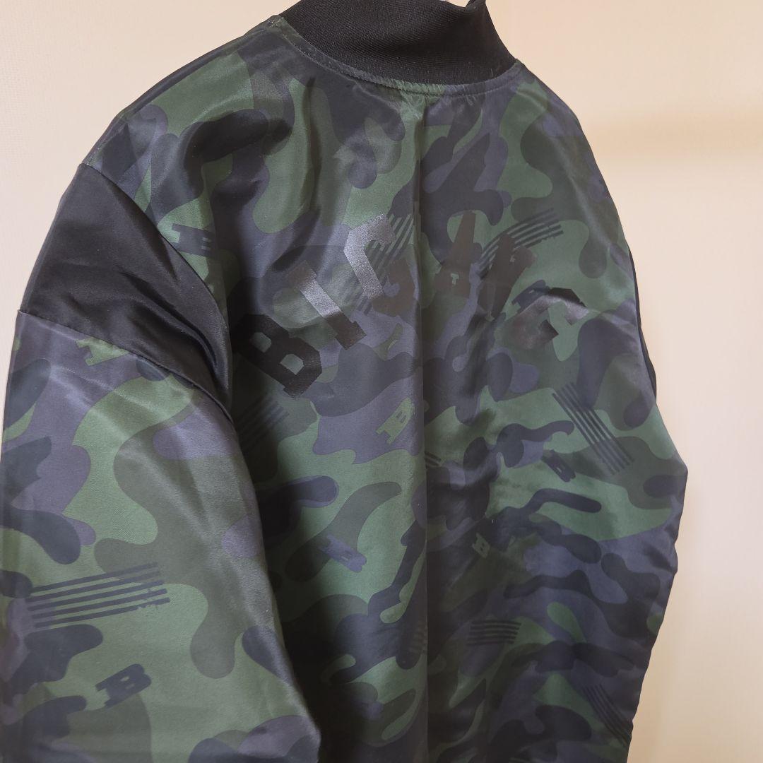 極美品 BIGBANG 公式グッズ リバーシブル ブルゾン MA-1 迷彩　L