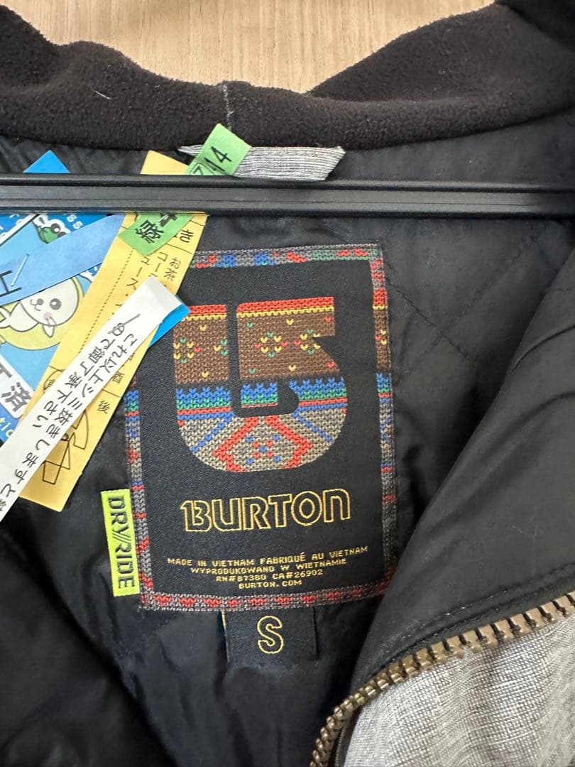 BURTON スノーボードウェア フード付き S パンツM