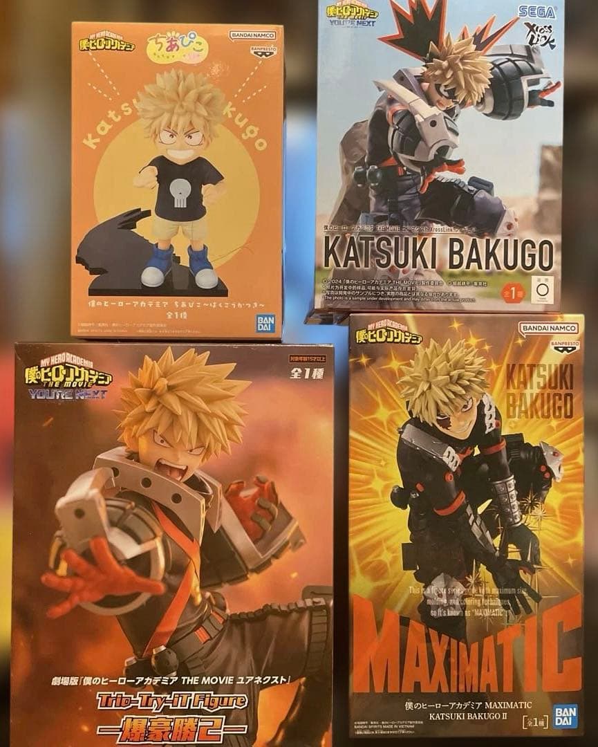 まとめ買い得！僕のヒーローアカデミアー爆豪勝己フィギュア4体