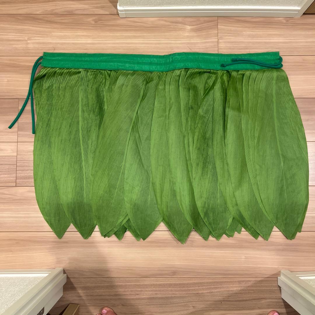 タヒチアン・フラダンス用衣装 ティーリーフ 葉っぱ型 スカート