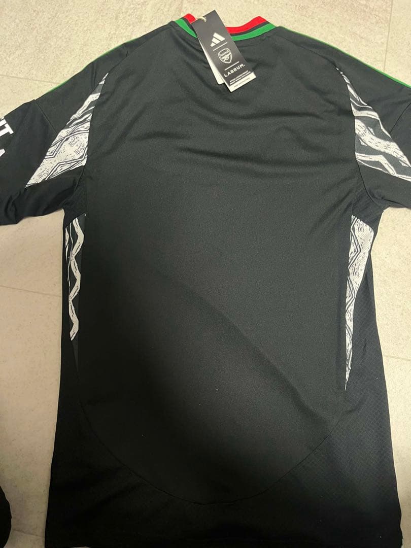 アーセナル サッカーシャツ 黒/緑/赤　adidas