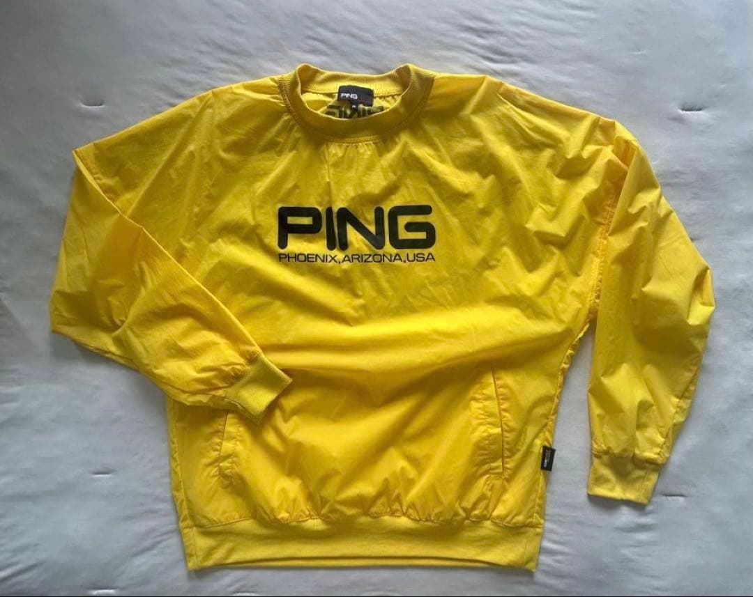 L 新品　PING ピン　ツインレイヤードアウター ブルゾン 裏起毛　レディース
