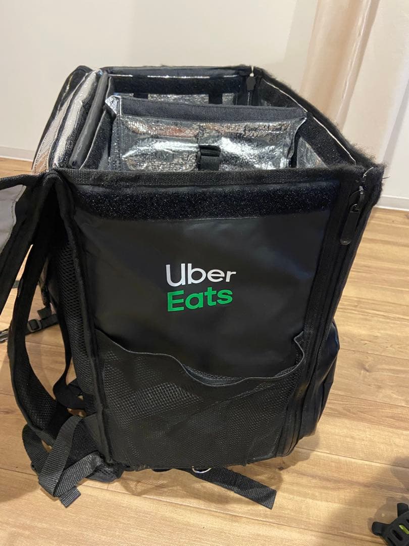 Uber Eats配達用バッグ 入れ スマホホルダー バッテリーホルダー付