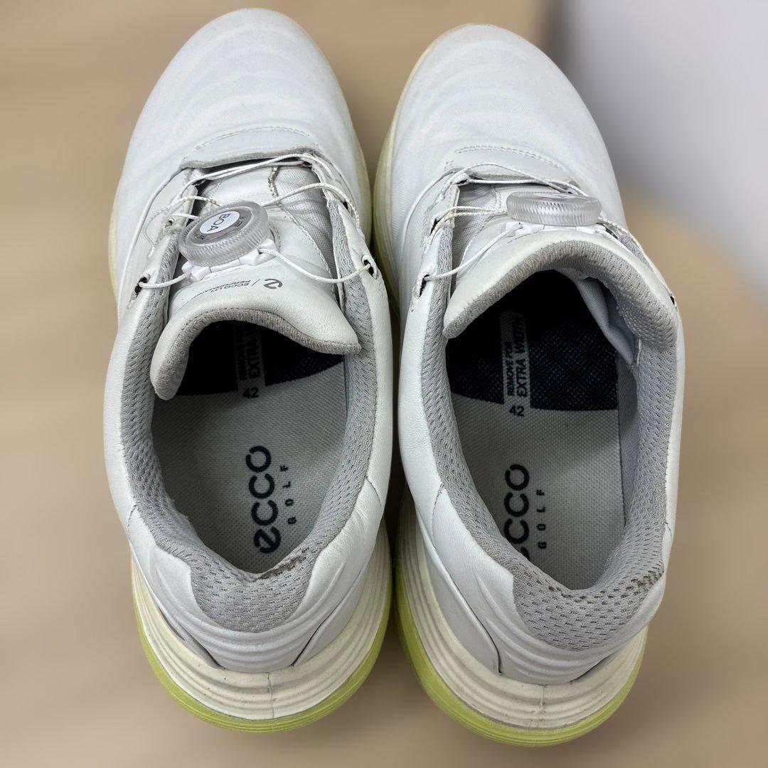 ecco Golf　LT1 BOA　ゴルフシューズ　ホワイトライム　42