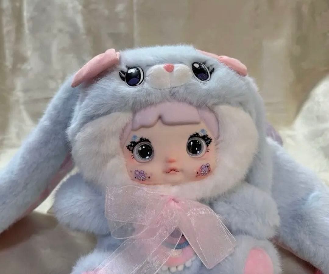 Nommi 400%キノコ きのこ Mushroom Hat 水色 紫 ⑥