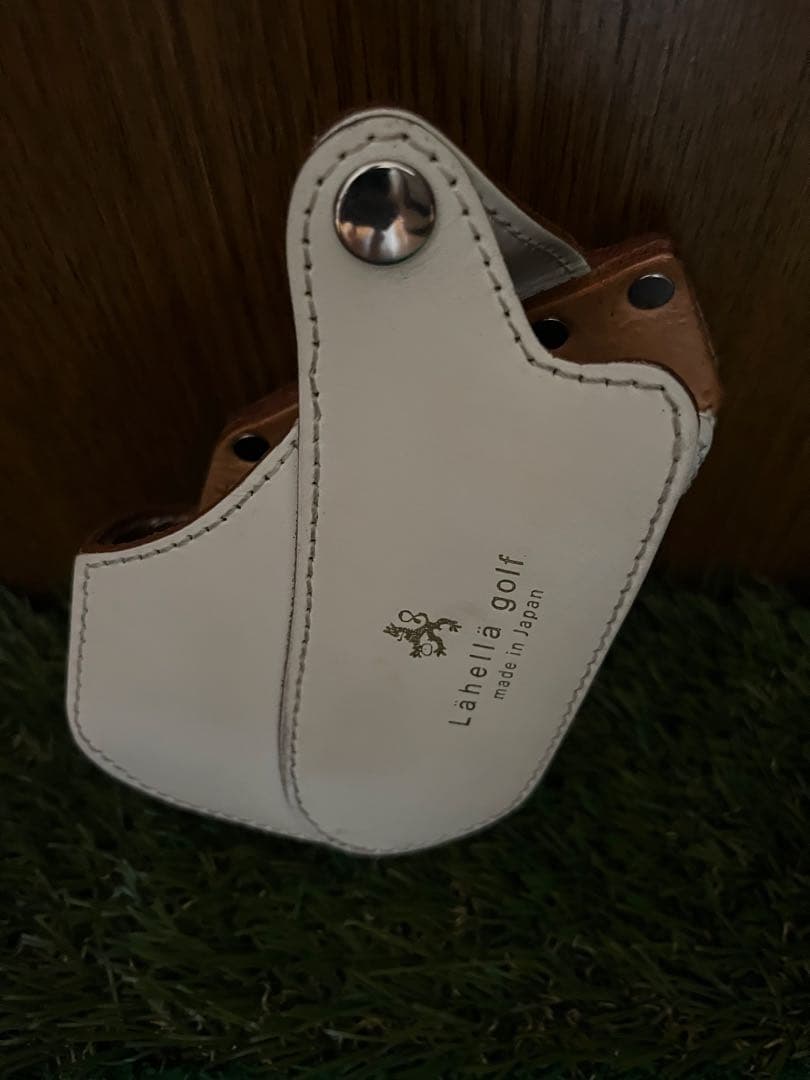 姫路産タンニンレザー・白ヌメ Lahaina golf ゴルフ用距離計ケース