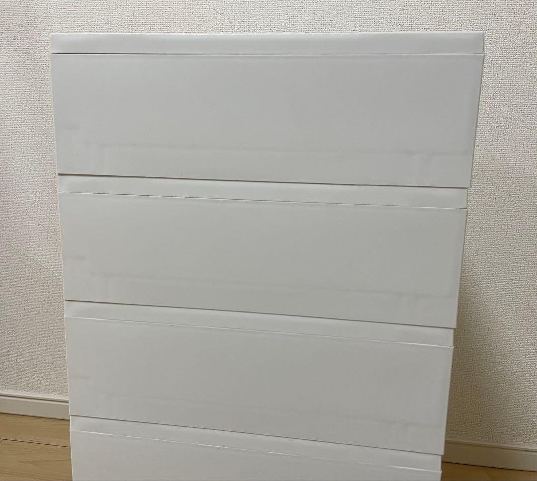 無印良品　ポリプロピレンケース引出式・横ワイド　ポリプロピレンデスク内整理トレー