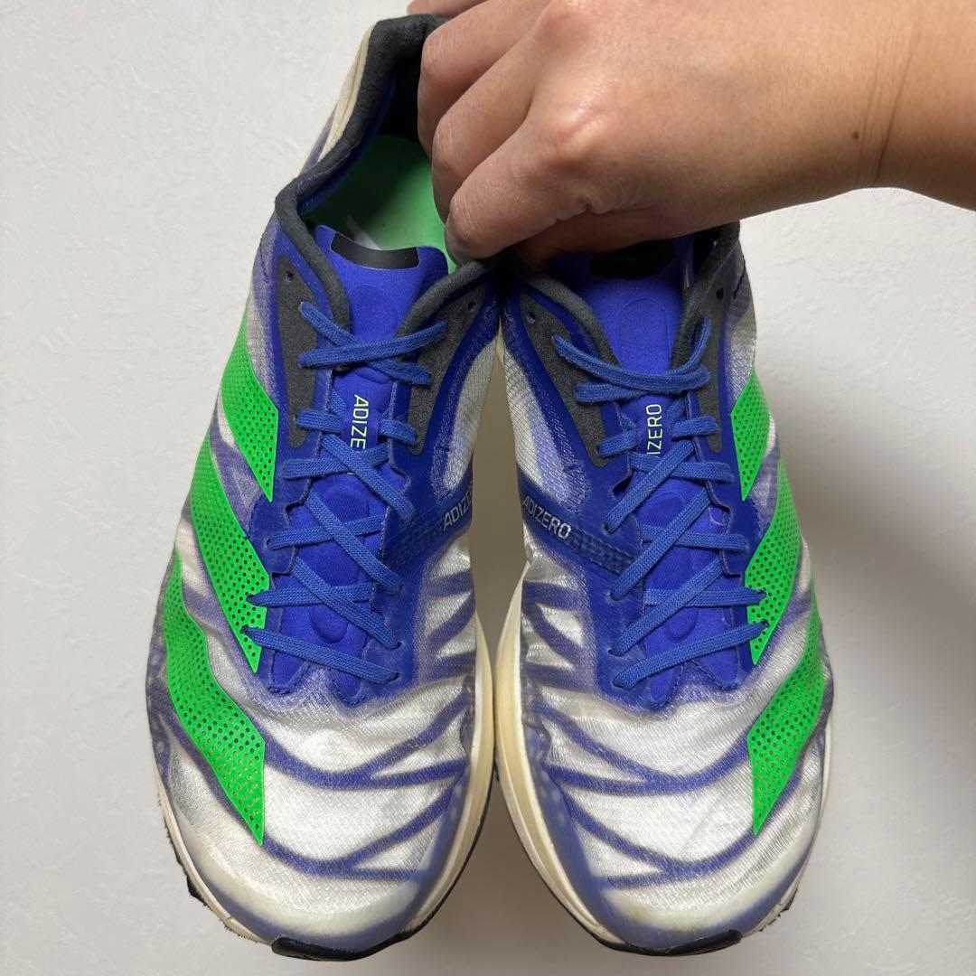 adidas Adizero pro 2 ランニングシューズ 青/緑