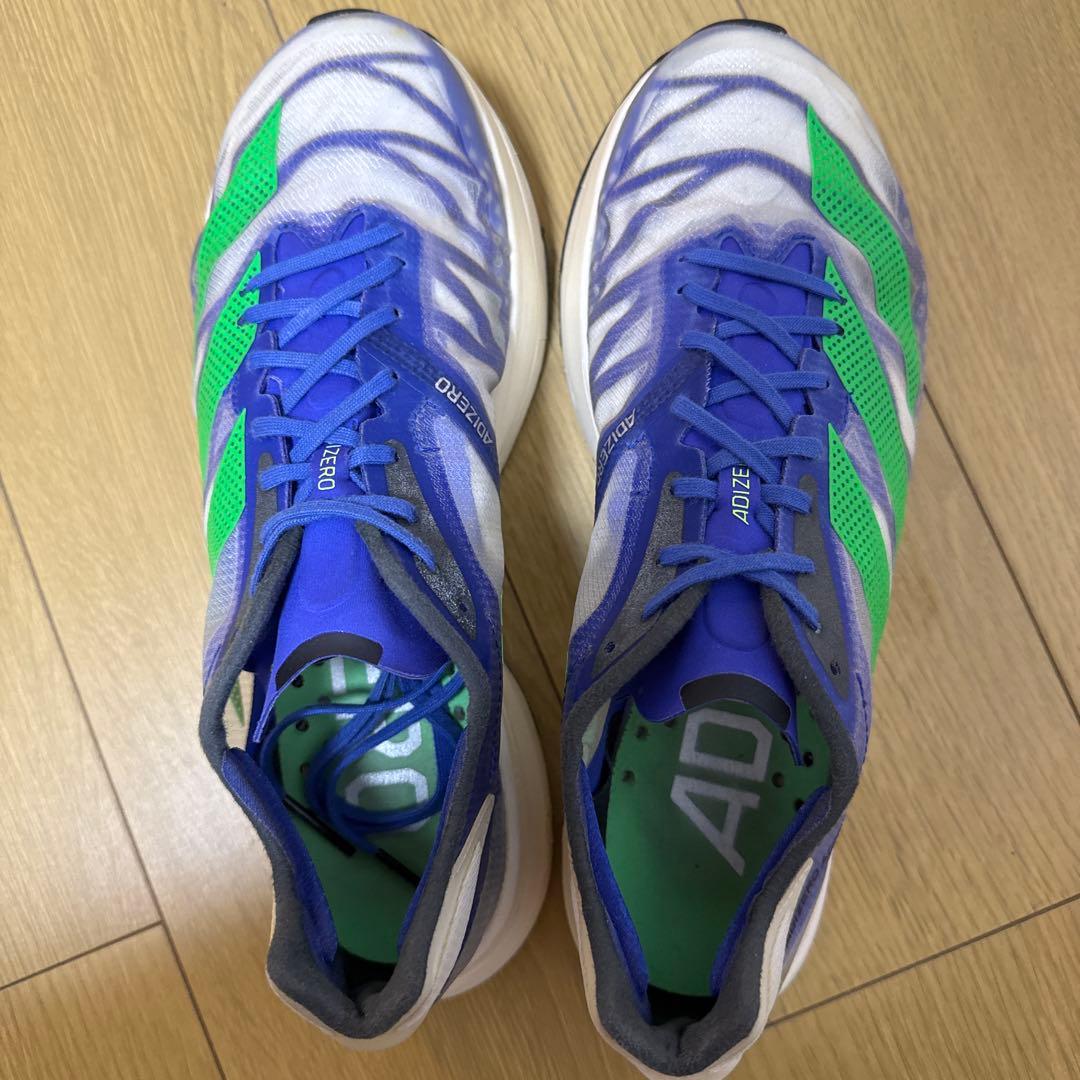 adidas Adizero pro 2 ランニングシューズ 青/緑