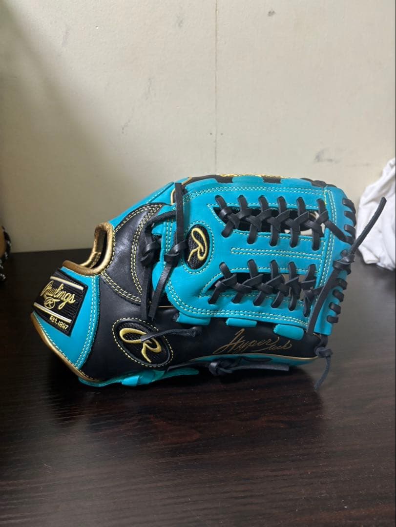 Rawlings Hyper 軟式グローブ 青/黒 美品