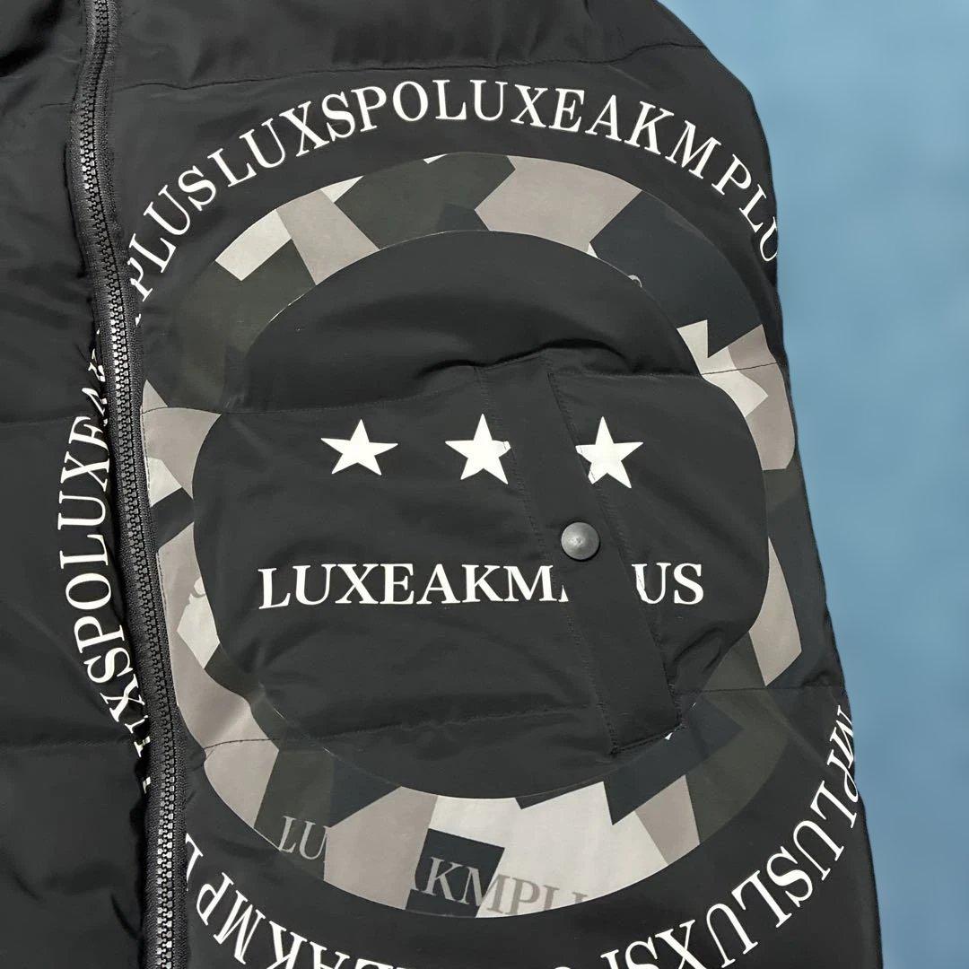 美品LUXEAKMPLUS 中綿 ダウンベスト ブラック