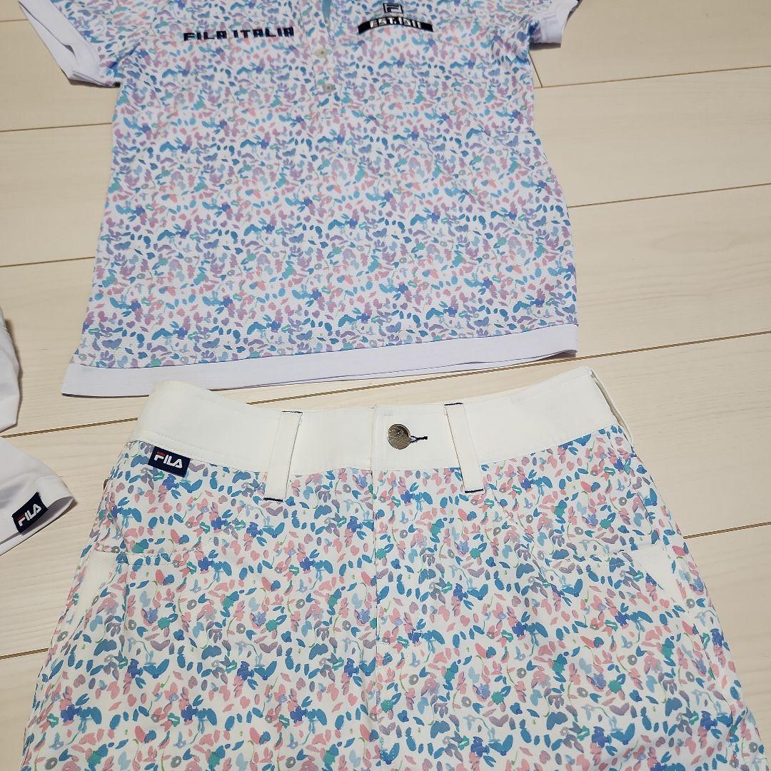 FILAGOLF 花柄ポロシャツとスカート