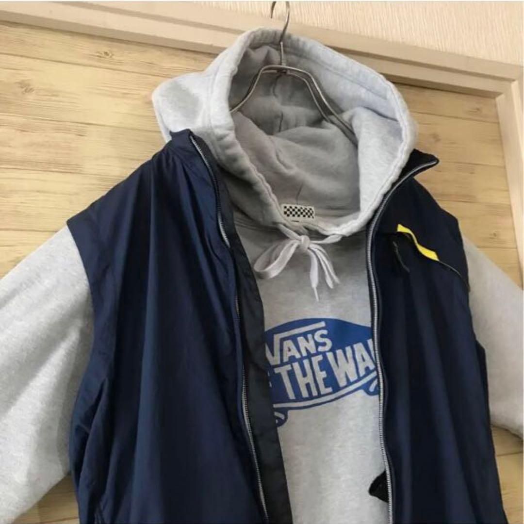 【セットアップ】NIKE スポーツ ベスト + VANS スウェット パーカーM
