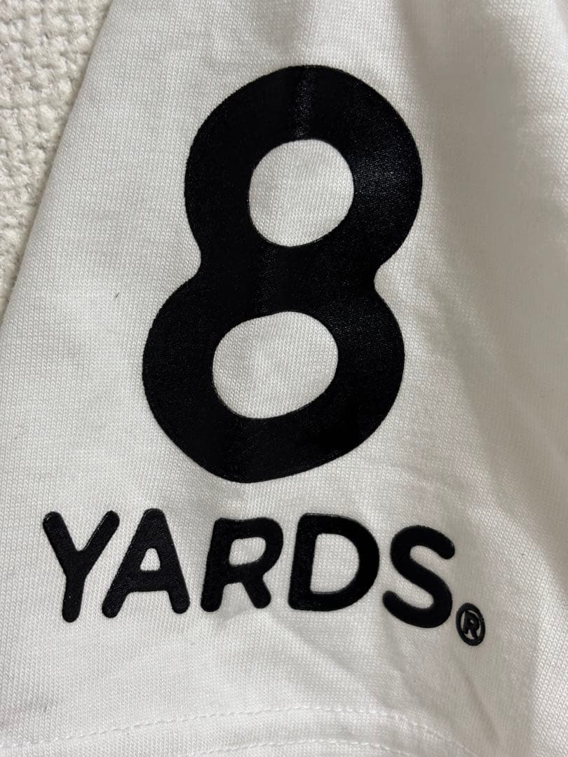 8YARDS ホワイト Tシャツ Lサイズ　ハチヤーズ