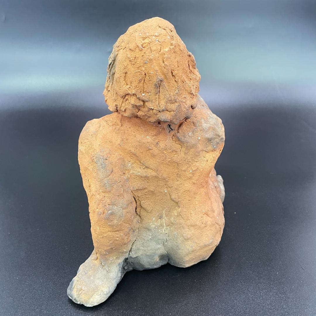 二部黎 にべれい 陶彫作品 女性像 置物 北海道小樽出身 彫刻家 本郷新師事