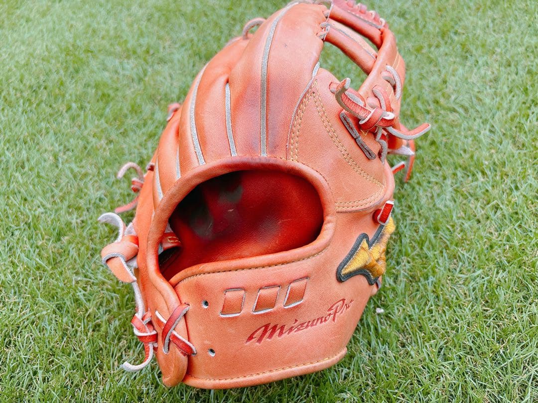 Mizuno Pro ミズプロ 野球用グローブ 硬式用 オレンジ