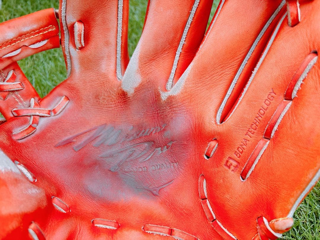 Mizuno Pro ミズプロ 野球用グローブ 硬式用 オレンジ