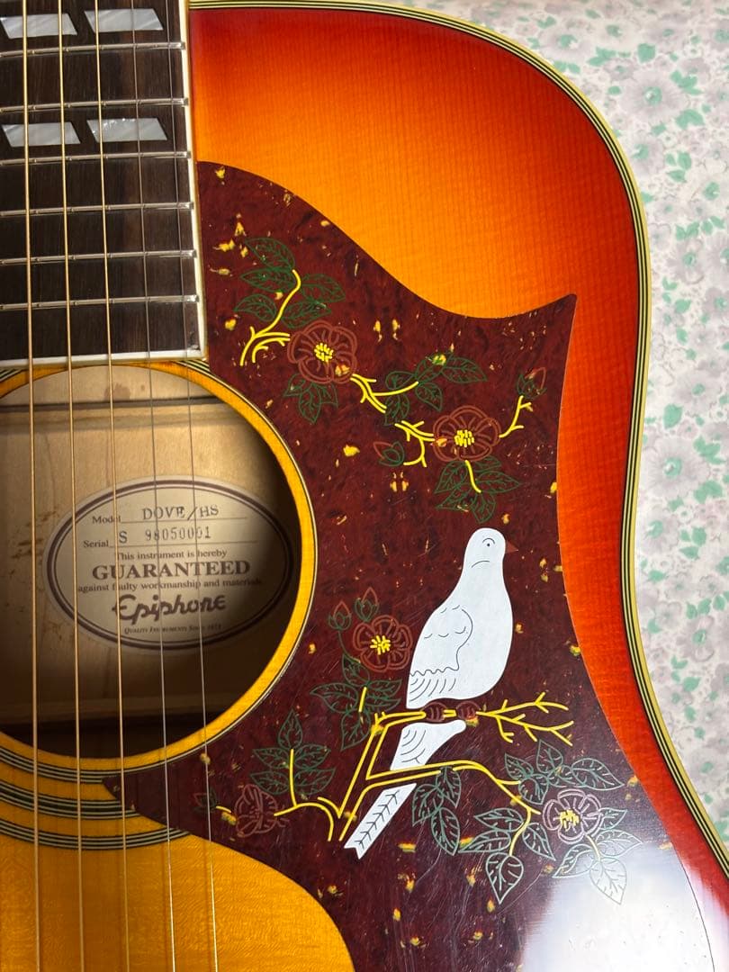 超美品❗️EpiphoneエピフォンDOVE 生アコギ 調整済‼️