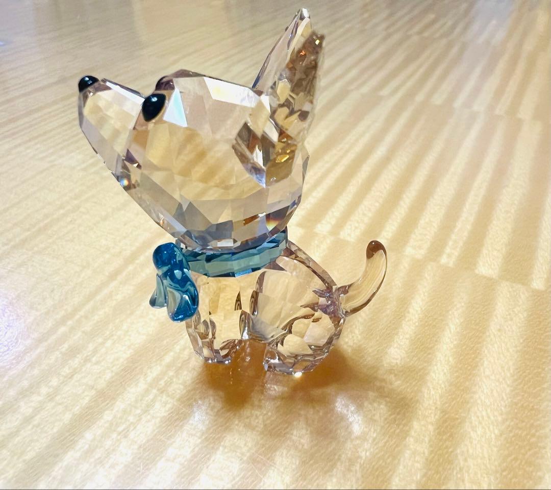 犬の置物 スワロフスキー