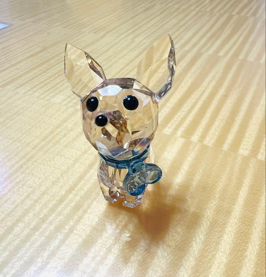 犬の置物 スワロフスキー
