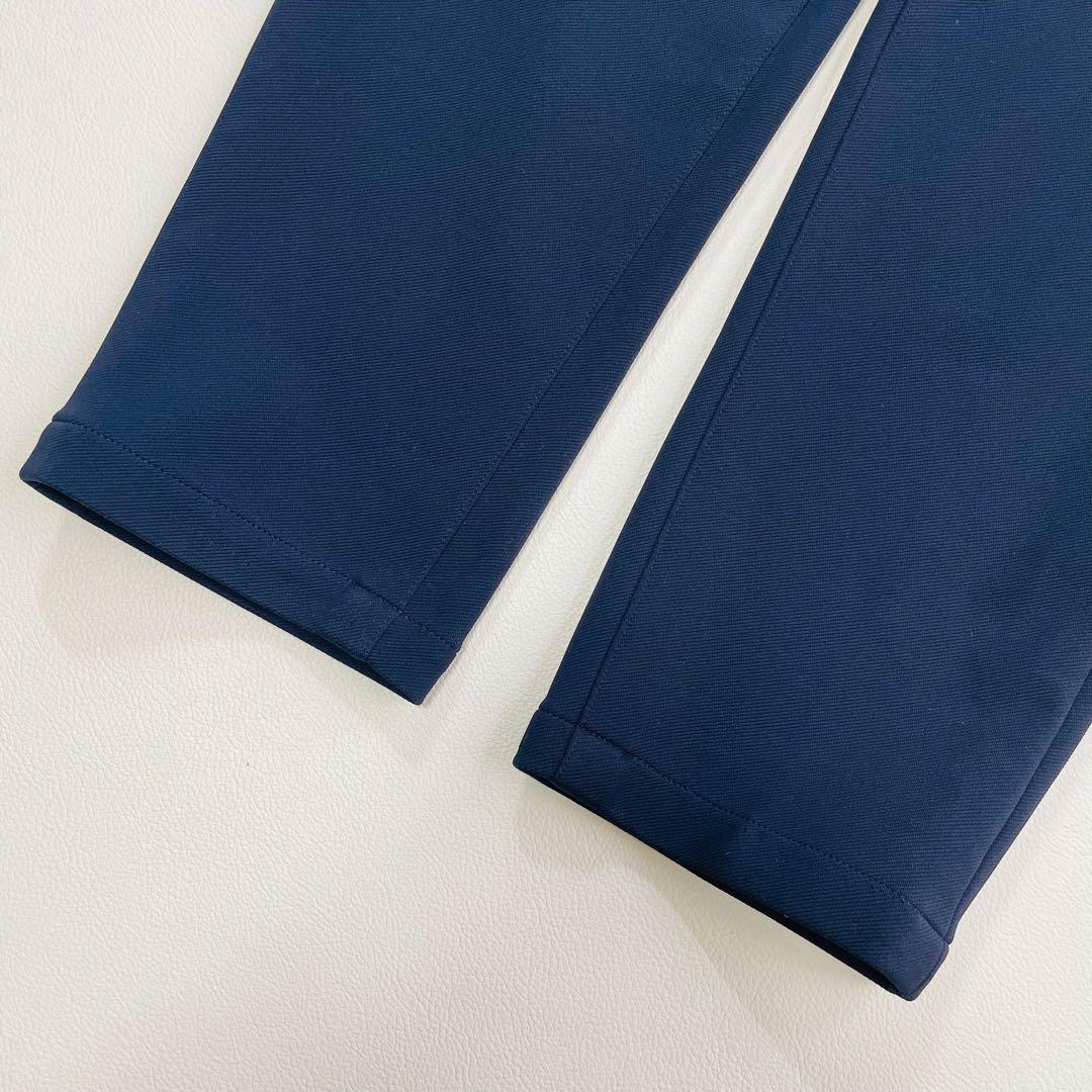 6491【美品】ビームスゴルフ　ロングパンツ　パープルレーベル　ネイビー