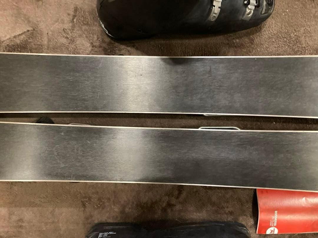 【希少】ショートスキー(ファン)板とブーツのセット 25.5cm 未使用板