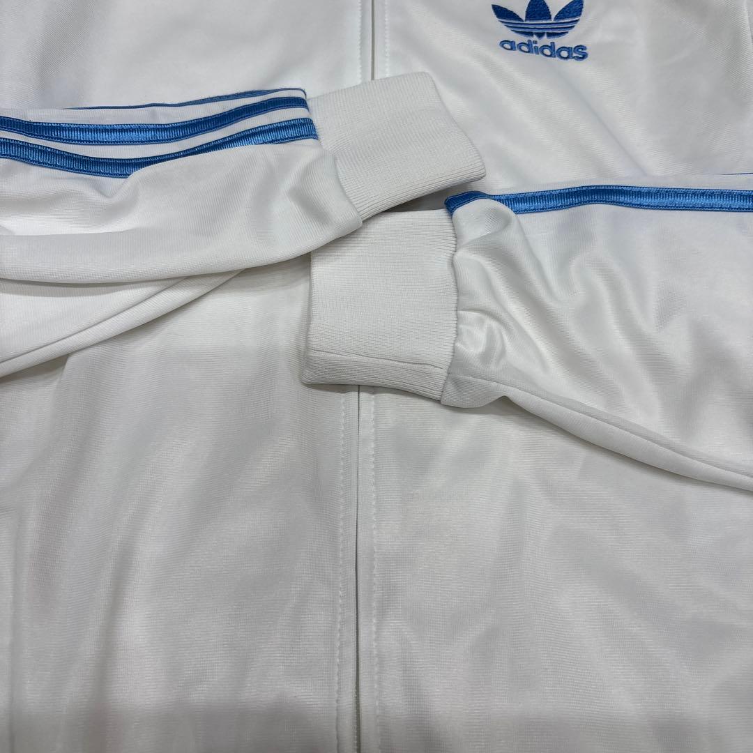 adidas ジャージ上下セット S ホワイト トラックジャケット、パンツセット