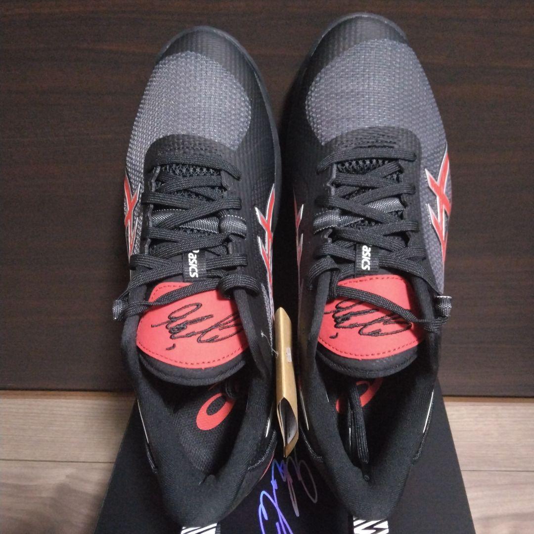 新品未使用_ASICS_SWIFTACE YUKI ブルズカラー 26.5cm